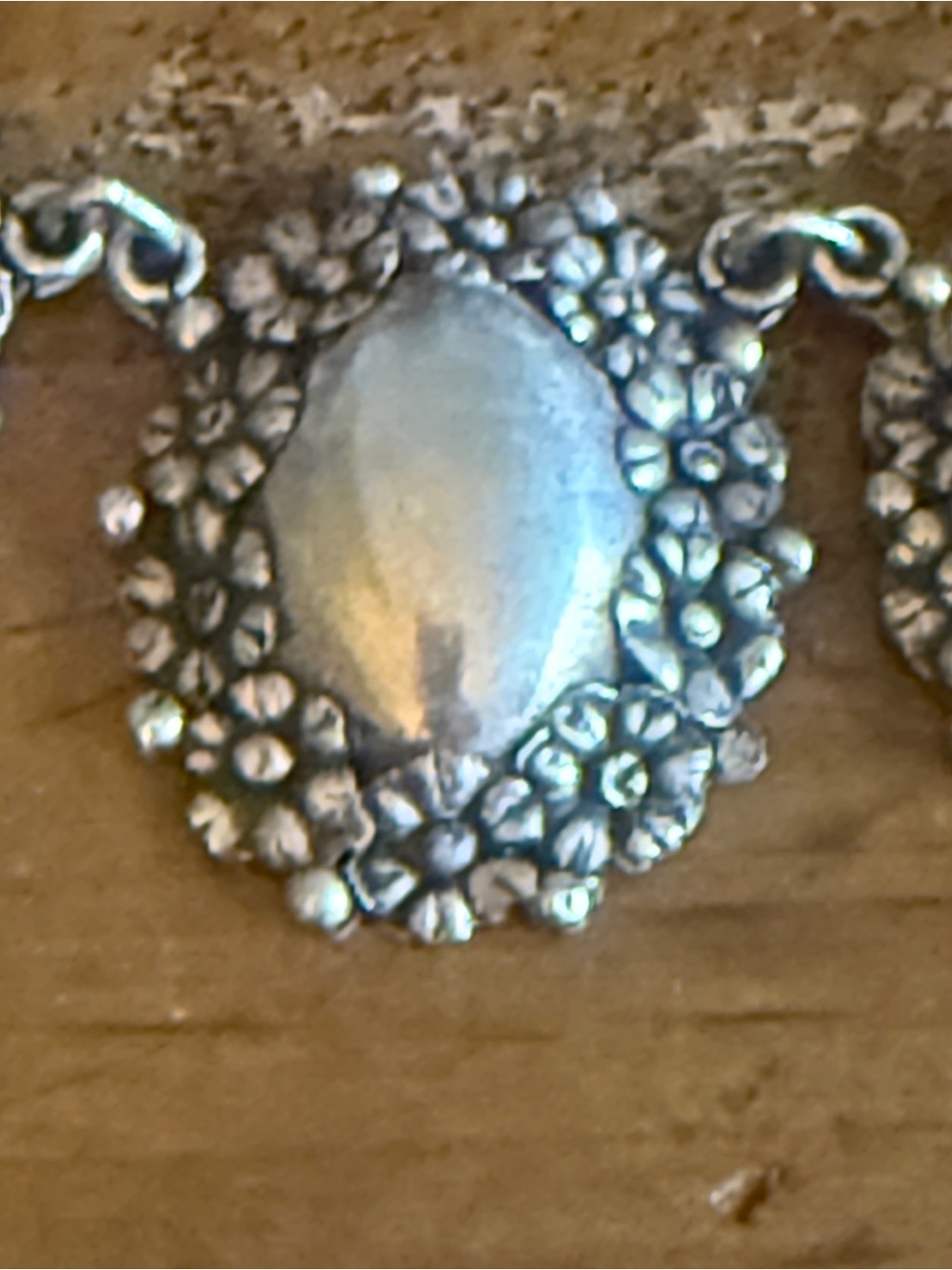 Taxco Artisan Mexico Sterling Silver Floral Ovals Necklace Bracelet Earring Set - Picture 13 of 15